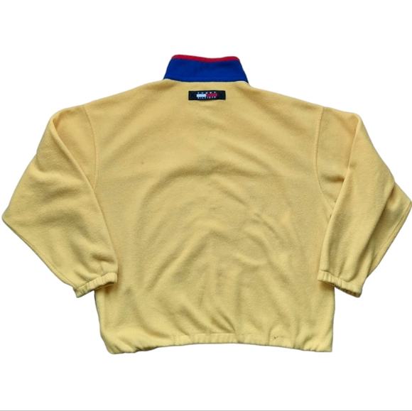 VINTAGE 90s TOMMY HILFIGER 1/4 ZIP FLEECE - Picture 2 of 7